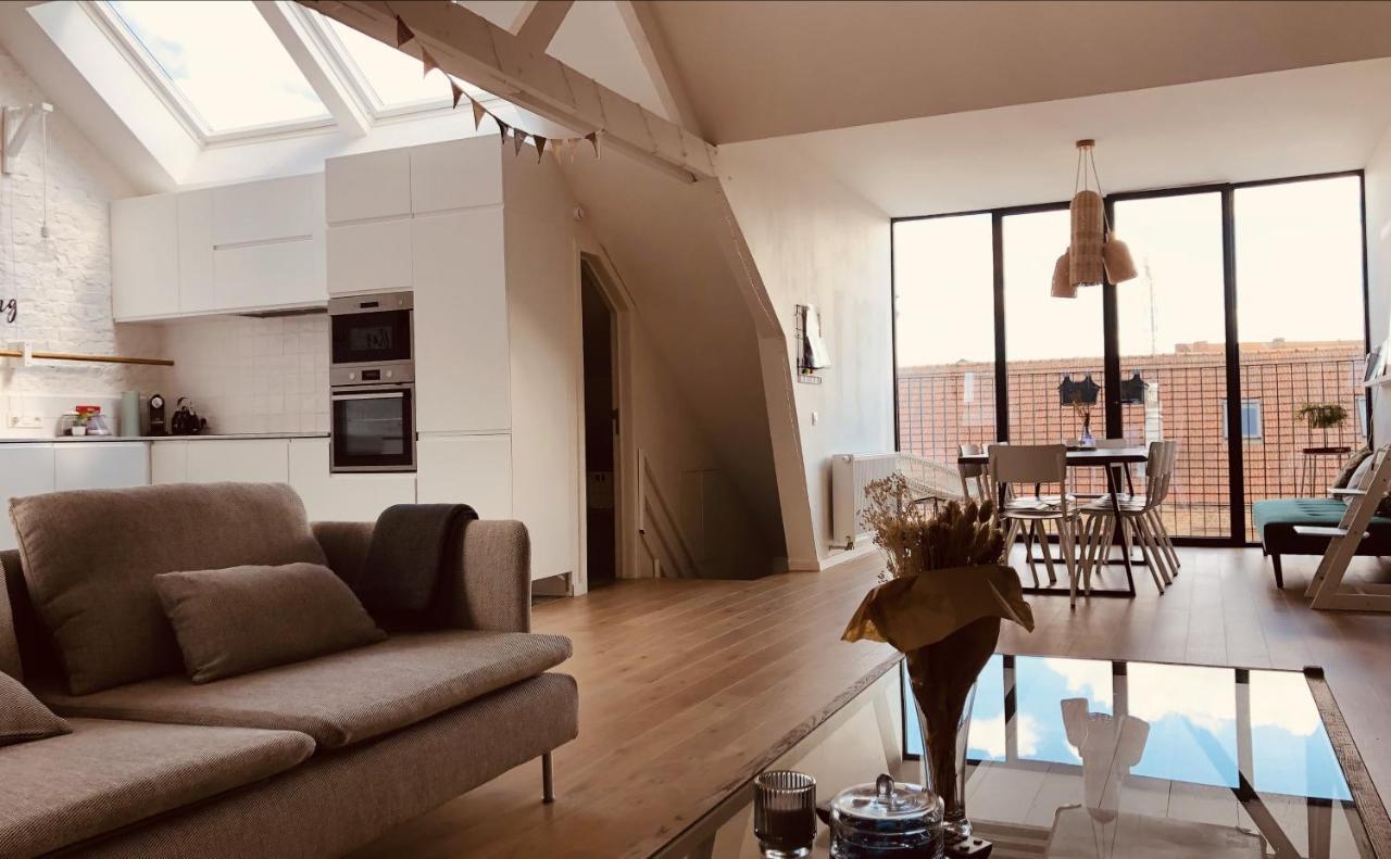 Lichtrijke Loft Bij Restaurant Den Olifant Lägenhet Ieper Exteriör bild